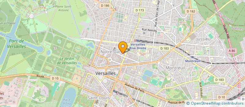 localisation de l'entreprise SOCREP à VERSAILLES