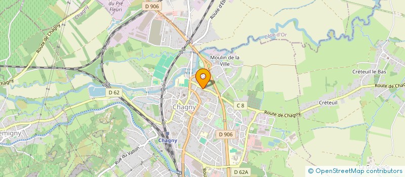 localisation de l'entreprise SOCREP à CHAGNY