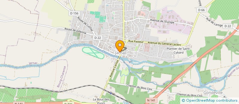 localisation de l'entreprise SOCRI à JARNAC