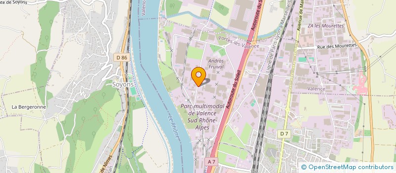 localisation de l'entreprise SOCRIT à PORTES-LES-VALENCE