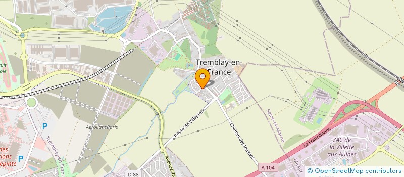 localisation de l'entreprise SOCSAV à TREMBLAY-EN-FRANCE