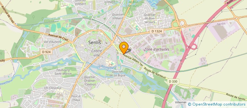 localisation de l'entreprise SOCTRA CONSTRUCTION  SENLIS