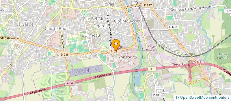 localisation de l'entreprise SODA  TARBES