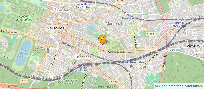 localisation de l'entreprise SODA à VERSAILLES