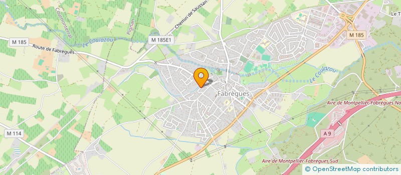 localisation de l'entreprise SODA  FABREGUES