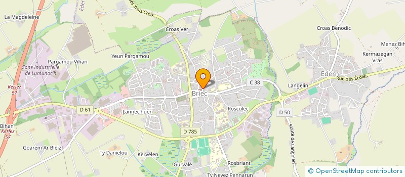 localisation de l'entreprise SODA  BRIEC