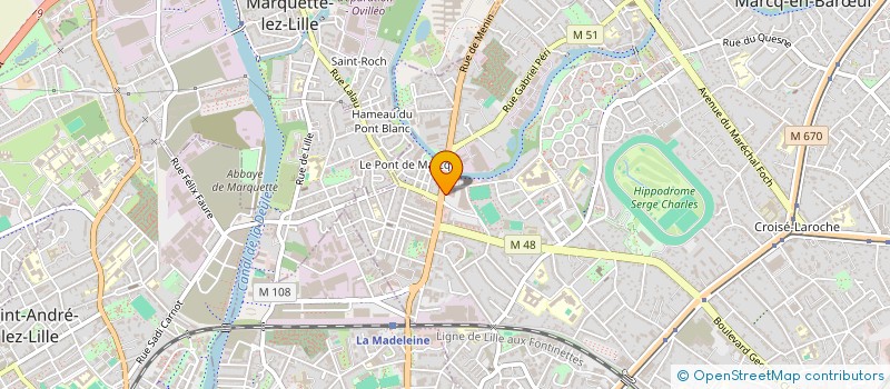 localisation de l'entreprise SODA SHOP à MARCQ-EN-BARŒUL