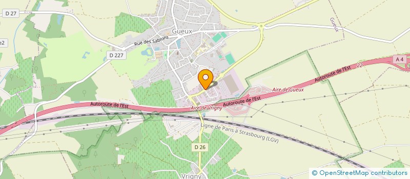 localisation de l'entreprise SODAC à GUEUX