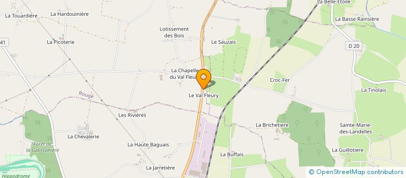 localisation de l'entreprise SODACOPRESSE à ROUGE