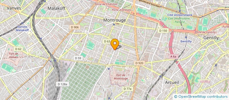 localisation de l'entreprise SODADE  MONTROUGE