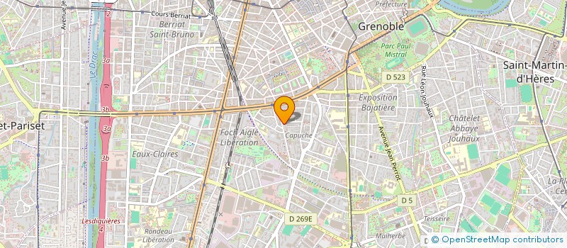 localisation de l'entreprise SODAF GRENOBLE  GRENOBLE