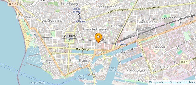 localisation de l'entreprise SODAFAX à LE HAVRE