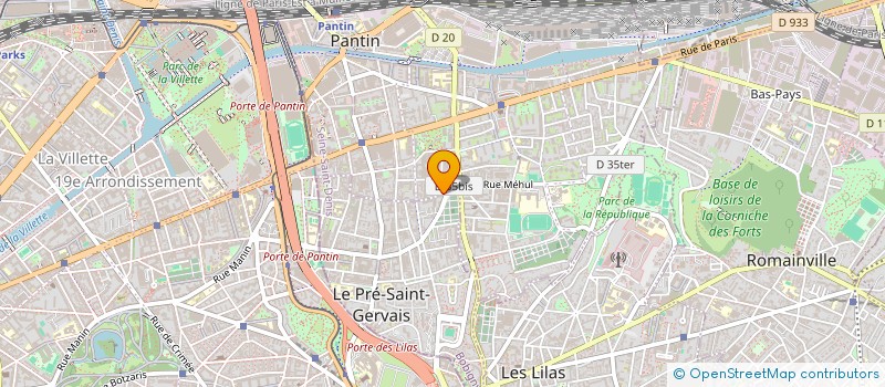 localisation de l'entreprise SODAG à PANTIN