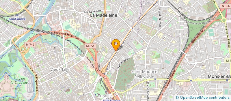 localisation de l'entreprise SODAGRAPH à LA MADELEINE