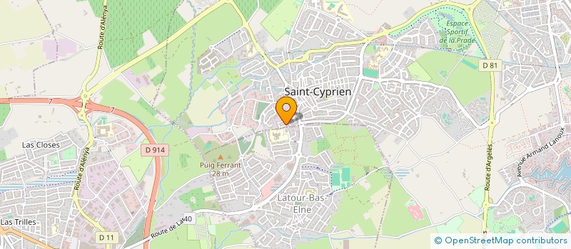 localisation de l'entreprise SODALGA  SAINT-CYPRIEN