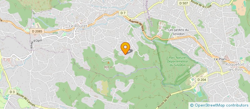 localisation de l'entreprise SODAM  LE ROURET