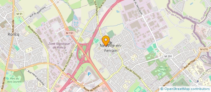 localisation de l'entreprise SODAM DECUYPER à NEUVILLE-EN-FERRAIN