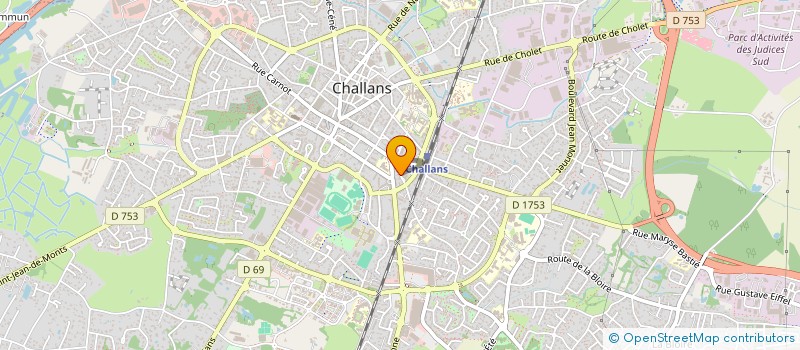 localisation de l'entreprise SODAME à CHALLANS
