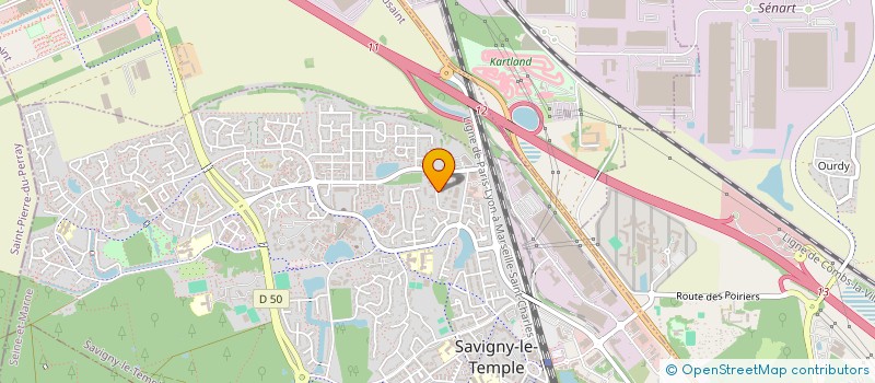 localisation de l'entreprise SODAP  SAVIGNY-LE-TEMPLE