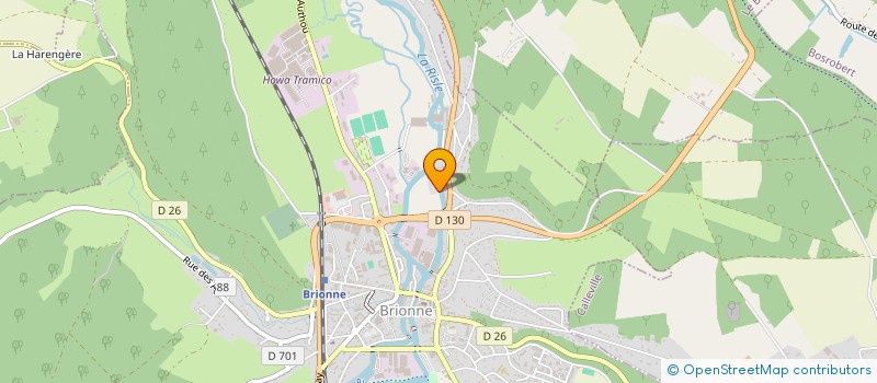 localisation de l'entreprise SODAPOP  BRIONNE