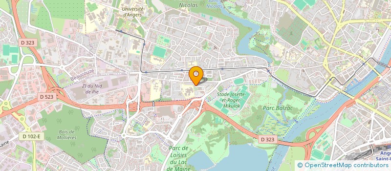 localisation de l'entreprise SODARE à ANGERS
