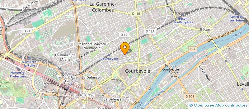 localisation de l'entreprise SODARIM à COURBEVOIE