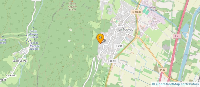 localisation de l'entreprise SODAV  LE TOUVET