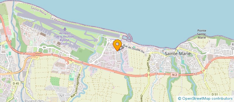 localisation de l'entreprise SODAVA  SAINTE-MARIE