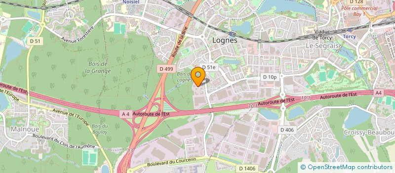localisation de l'entreprise SODAVE à LOGNES