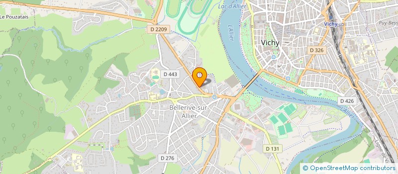localisation de l'entreprise SODAVI à BELLERIVE-SUR-ALLIER