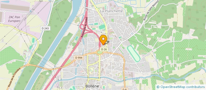 localisation de l'entreprise SODEBOL à BOLLENE