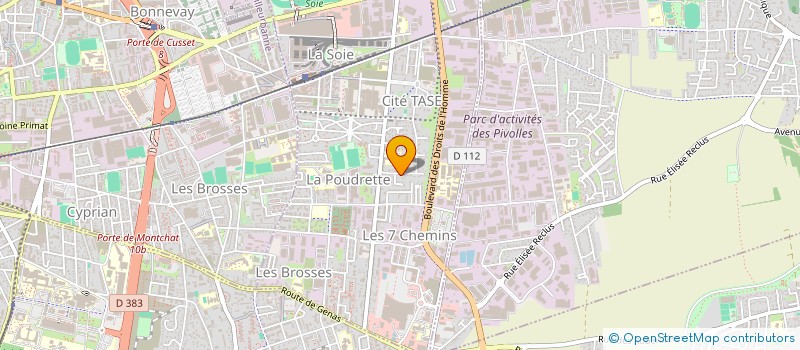 localisation de l'entreprise SODEC SARL à VAULX-EN-VELIN