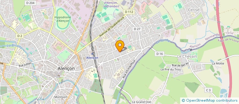 localisation de l'entreprise SODECA à ALENCON