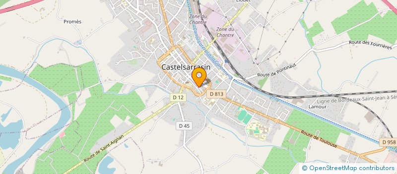 localisation de l'entreprise SODECAL CASTELSARRASIN  CASTELSARRASIN