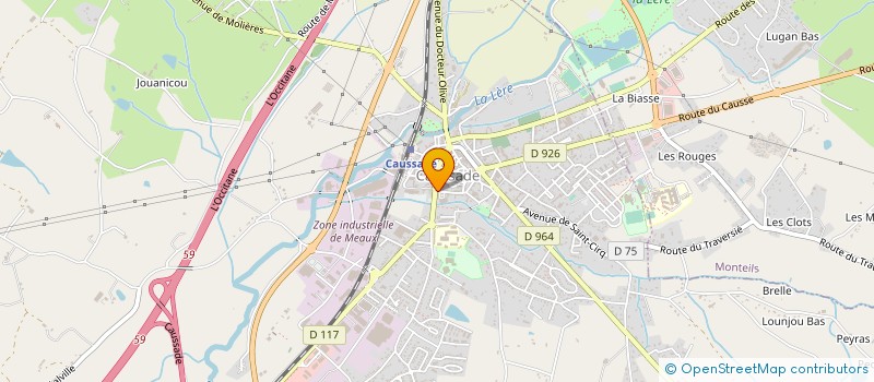 localisation de l'entreprise SODECAL CAUSSADE  CAUSSADE