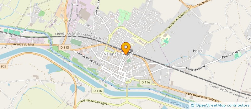 localisation de l'entreprise SODECAL VALENCE à VALENCE