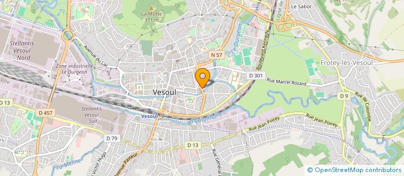localisation de l'entreprise SODECO à VESOUL