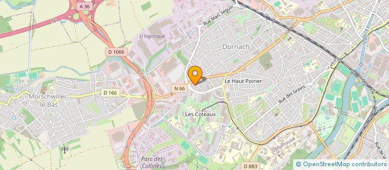localisation de l'entreprise SODECO  MULHOUSE