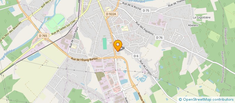 localisation de l'entreprise SODECO à ROMORANTIN-LANTHENAY