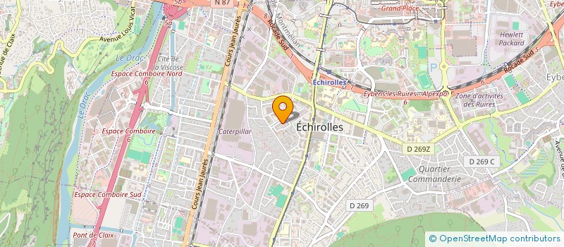 localisation de l'entreprise SODECSE à ECHIROLLES