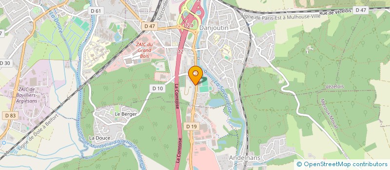 localisation de l'entreprise SODEF SARL à DANJOUTIN