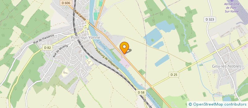 localisation de l'entreprise SODEFI  PONT-SUR-YONNE