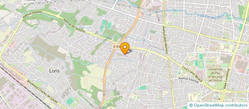localisation de l'entreprise SODEGI à LONS