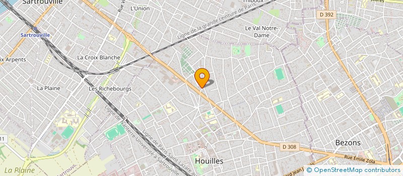 localisation de l'entreprise SODEGIM  HOUILLES