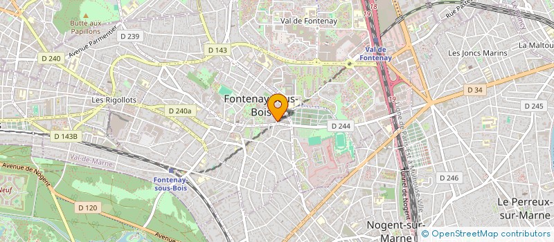 localisation de l'entreprise SODEJO à FONTENAY-SOUS-BOIS