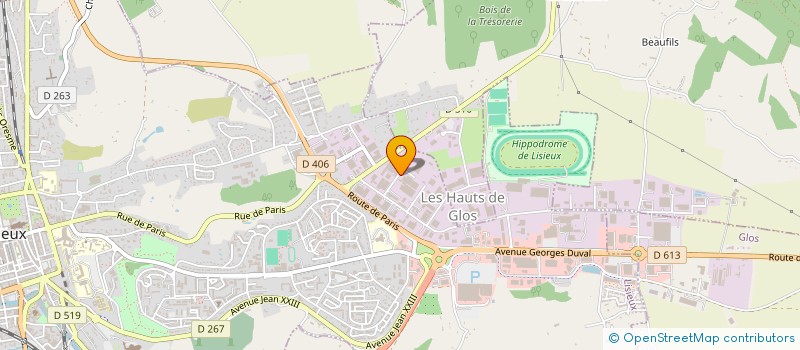 localisation de l'entreprise SODEL  LISIEUX