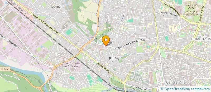localisation de l'entreprise SODEL à BILLERE