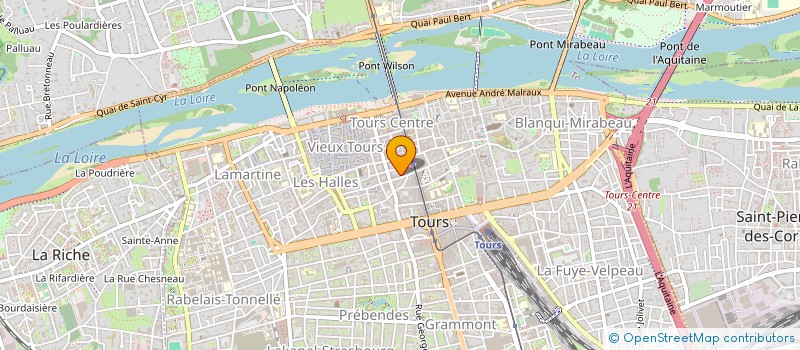 localisation de l'entreprise SODEL (DESIGN LUMINANCE) à TOURS