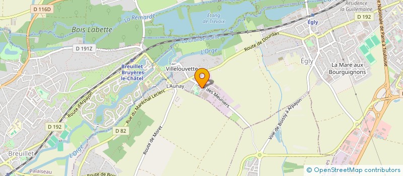 localisation de l'entreprise SODELEC ENERGIE à EGLY