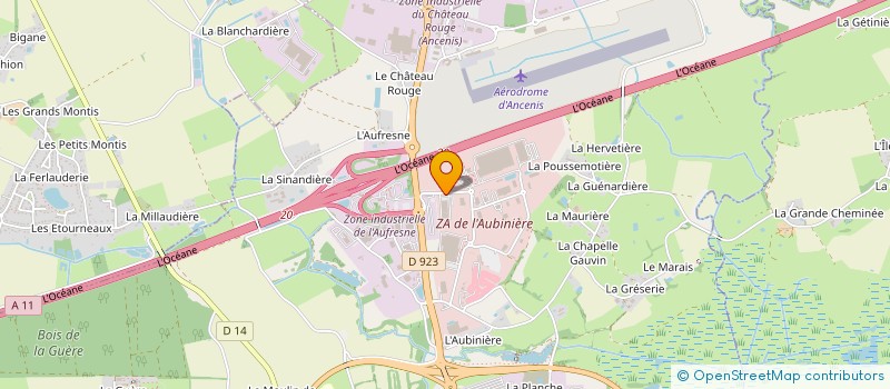 localisation de l'entreprise SODEM à ANCENIS-SAINT-GEREON